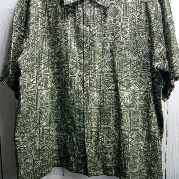 Route 66 Original Clothing Co. Men's Button Front Tropical Dress Shirt L - Picture 3 of 10